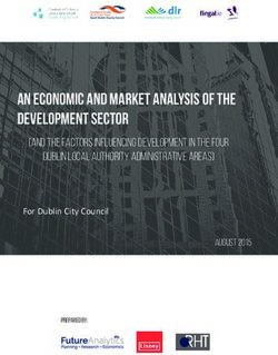 An Economic and Market Analysis of the Development Sector - and the Factors Influencing Development in the Four Dublin Local Authority ...