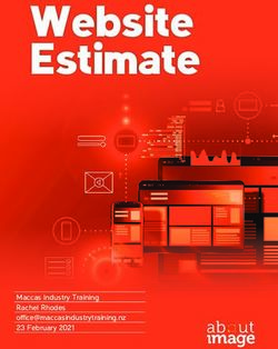 Website Estimate - Maccas Industry Training Rachel Rhodes 23 February 2021