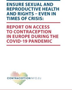 ENSURE SEXUAL AND REPRODUCTIVE HEALTH AND RIGHTS - EVEN IN TIMES OF CRISIS: REPORT ON ACCESS TO CONTRACEPTION IN EUROPE DURING THE COVID-19 PANDEMIC