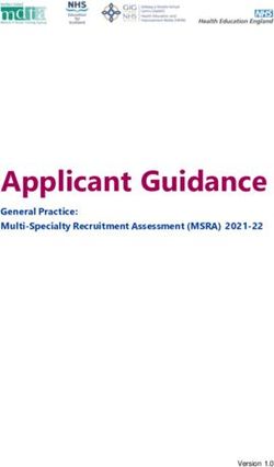 Applicant Guidance General Practice: Multi-Specialty Recruitment Assessment (MSRA) 2021-22 - (GP) National ...