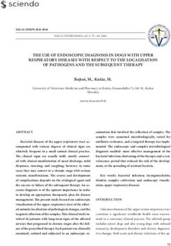 THE USE OF ENDOSCOPIC DIAGNOSIS IN DOGS WITH UPPER RESPIRATORY DISEASES WITH RESPECT TO THE LOCALISATION OF PATHOGENS AND THE SUBSEQUENT THERAPY ...