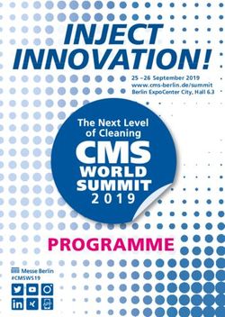 INJECT INNOVATION! - PROGRAMME 25 - 26 September 2019 www.cms-berlin.de/summit Berlin ExpoCenter City, Hall 6.3 - CMS Berlin