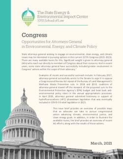 Congress Opportunities for Attorneys General in Environmental, Energy, and Climate Policy - NYU Law