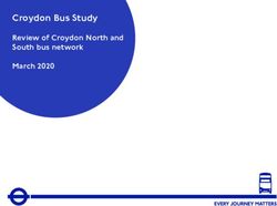 CROYDON BUS STUDY REVIEW OF CROYDON NORTH AND SOUTH BUS NETWORK MARCH 2020 - TFL