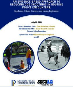 AN EVIDENCE-BASED APPROACH TO REDUCING DOG SHOOTINGS IN ROUTINE POLICE ENCOUNTERS