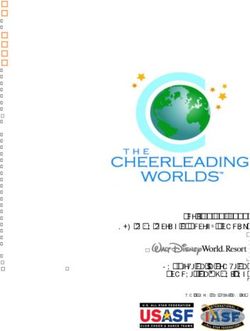 April 27-29, 2019 ESPN Wide Worlds of Sports Complex Registration Information Competition Guidelines