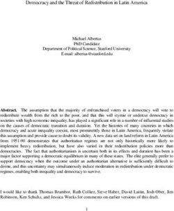 Democracy and the Threat of Redistribution in Latin America