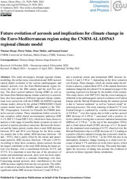 Future evolution of aerosols and implications for climate change in the Euro-Mediterranean region using the CNRM-ALADIN63 regional climate model ...