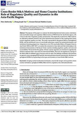 Cross-Border M&A Motives and Home Country Institutions: Role of Regulatory Quality and Dynamics in the Asia-Pacific Region