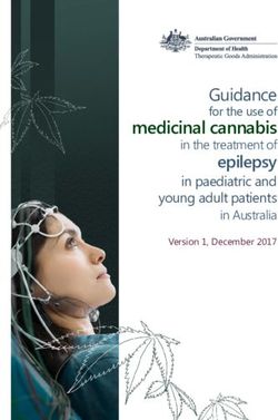 Guidance in the treatment of - Version 1, December 2017