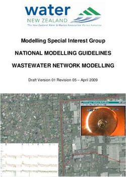 NATIONAL MODELLING GUIDELINES WASTEWATER NETWORK MODELLING - Modelling Special Interest Group Draft Version 01 Revision 05 - April 2009