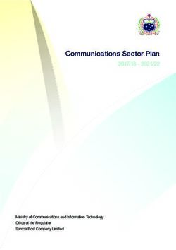 Communications Sector Plan 2017/18 - 2021/22 - Ministry of Communications and Information Technology Office of the Regulator Samoa Post Company ...