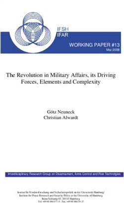 The Revolution in Military Affairs, its Driving Forces, Elements and Complexity