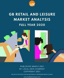 GB RETAIL AND LEISURE MARKET ANALYSIS - FULL YEAR 2020 - PUBLISHED MARCH 2021 BY LOCAL DATA COMPANY