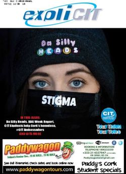 Your Union Your Voice - IN THIS ISSUE: AND LOTS MORE Da Silly Heads, RAG Week Report, CIT Students help Cork's homeless, #CIT Ambassadors - CIT ...