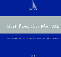 Best Practices Manual - 2010 Association of American Chambers of Commerce in Latin America