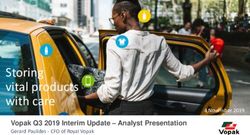 Storing vital products with care - Vopak Q3 2019 Interim Update - Analyst Presentation - Royal Vopak