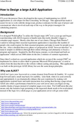 How to Design a large AJAX Application