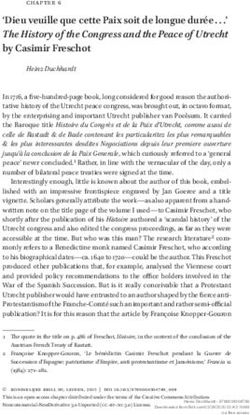 Dieu veuille que cette Paix soit de longue dur&eacute;e ' The History of the Congress and the Peace of Utrecht by Casimir Freschot - Brill