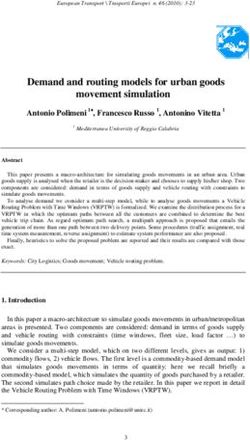 Demand and routing models for urban goods movement simulation
