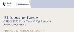 ISE Industry Forum CSISG 2020 Full Year & Q4 Results Announcement Finance & Insurance Sector