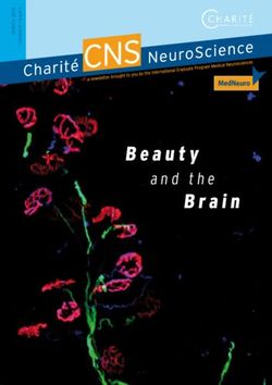Beauty Brain - International Graduate Program Medical Neurosciences