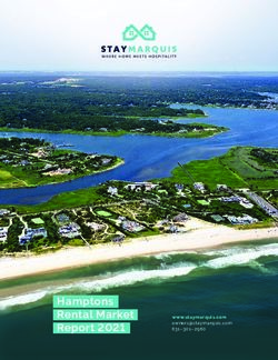 HAMPTONS RENTAL MARKET REPORT 2021 - STAYMARQUIS