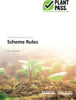 Scheme Rules PLANT PASS SCHEME DOC #07 - V1.1 - 10 June 2021