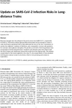 UPDATE ON SARS COV 2 INFECTION RISKS IN LONG DISTANCE TRAINS