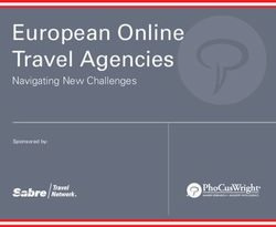 European Online Travel Agencies - Navigating New Challenges Sponsored by: Sabre Travel Network