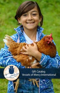 Gift Catalog Vessels of Mercy International