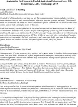 Experiences, Labs, Workshops 2019 - Academy for Environmental, Food & Agricultural Sciences at Inver Hills - Inver Hills Community College