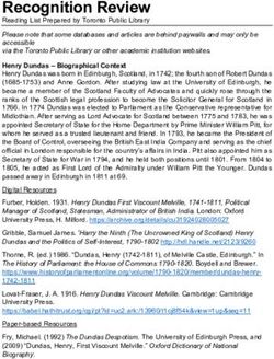 Recognition Review - City of Toronto