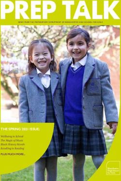 THE SPRING 2021 ISSUE: PLUS MUCH MORE... Wellbeing in School The Magic of Music Black History Month Revelling in Reading - Manchester High ...