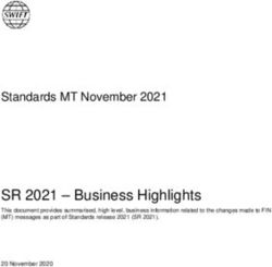 SR 2021 - Business Highlights - Standards MT November 2021 - 20 November 2020 - Swift