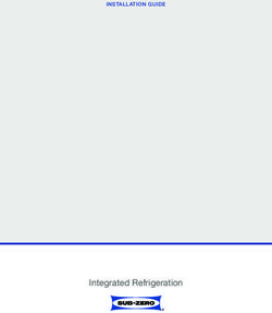 Integrated Refrigeration - INSTALLATION GUIDE