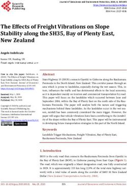 The Effects of Freight Vibrations on Slope Stability along the SH35, Bay of Plenty East, New Zealand