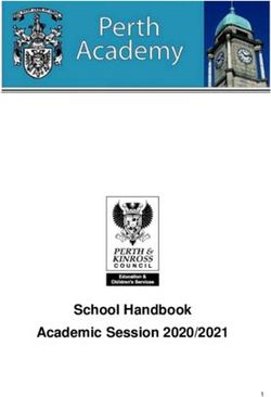 School Handbook Academic Session 2020/2021 - Perth and Kinross ...