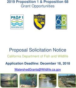 Proposal Solicitation Notice - California Department of Fish and Wildlife - Grant Opportunities - San Francisco ...