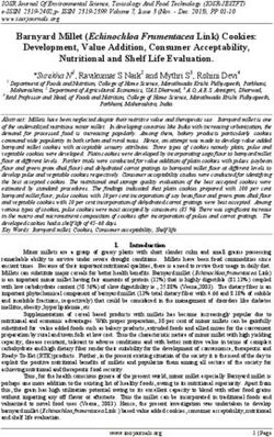 Barnyard Millet (Echinochloa Frumentacea Link) Cookies: Development, Value Addition, Consumer Acceptability, Nutritional and Shelf Life Evaluation.