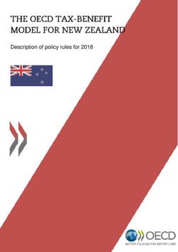 Description of policy rules for 2018 - OECD.org