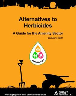 Alternatives to Herbicides - A Guide for the Amenity Sector January 2021 - All ...