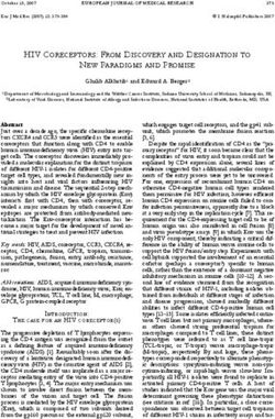 HIV CORECEPTORS: FROM DISCOVERY AND DESIGNATION TO NEW PARADIGMS AND PROMISE