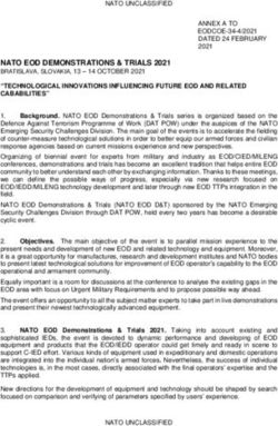 NATO EOD DEMONSTRATIONS & TRIALS 2021 - BRATISLAVA, SLOVAKIA, 13 - 14 OCTOBER 2021 - EOD COE