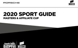 2020 SPORT GUIDE MASTERS & AFFILIATE CUP - CrossFit Strength in Depth