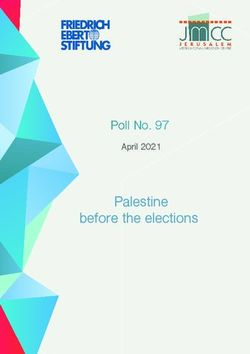 Palestine before the elections - Poll No. 97 April 2021