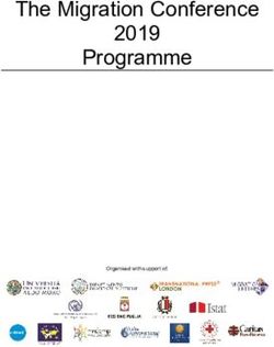 THE MIGRATION CONFERENCE 2019 PROGRAMME - UNIBA