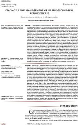DIAGNOSIS AND MANAGEMENT OF GASTROESOPHAGEAL REFLUX DISEASE