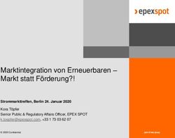 Marktintegration von Erneuerbaren - Markt statt Förderung?! - Strommarkttreffen, Berlin 24. Januar 2020