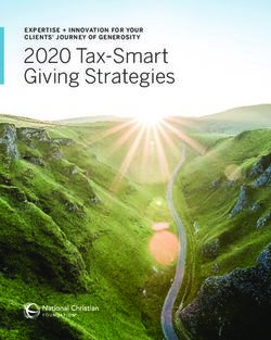 2020 Tax-Smart Giving Strategies - EXPERTISE + INNOVATION FOR YOUR CLIENTS' JOURNEY OF GENEROSITY - National Christian ...